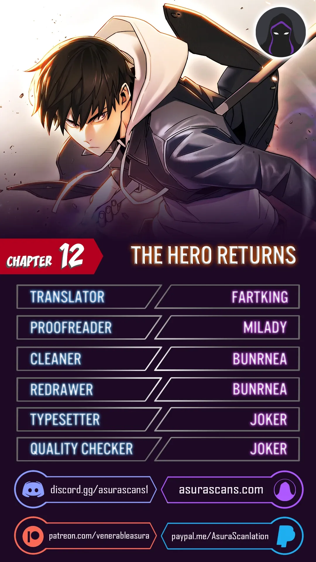 Read The Hero Returns EN Manga Online