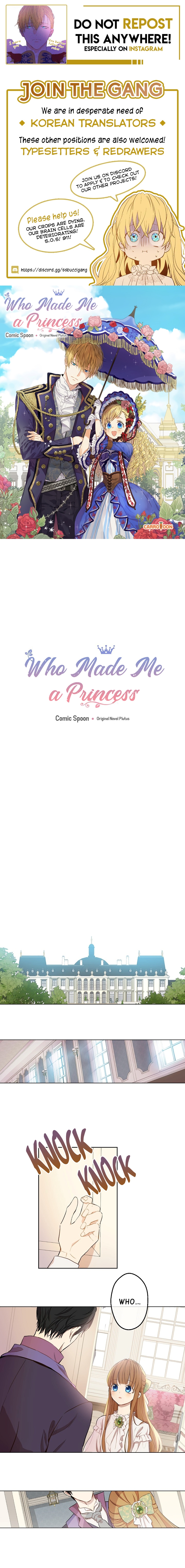 Read Who Made Me A Princess EN Manga Online