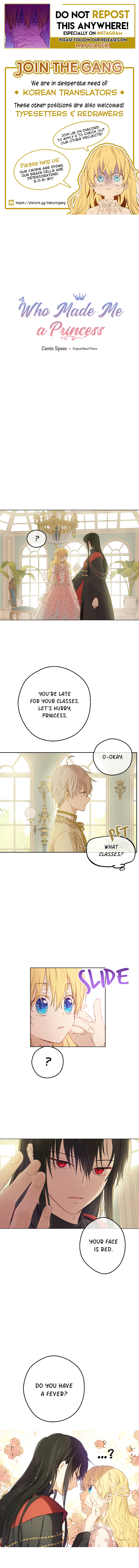Read Who Made Me A Princess EN Manga Online
